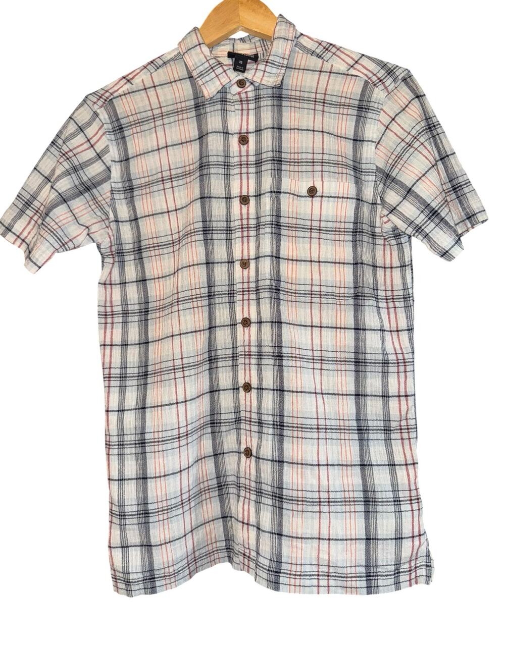 Patagonia Organic Cotton Muslin Plaid Button Up Shirt Men's XS Outdoors Gorpcore